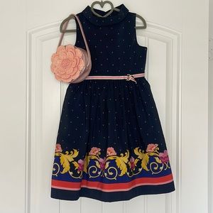 sachin and babi light blue dress AG x Janie and Jack Wrapped in Roses Dress for WellieWishers Dolls